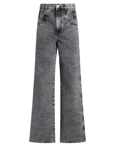 Женские джинсы Isabel Marant Wonderwoman прямого кроя, серые