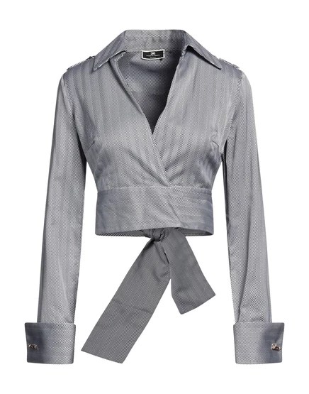 Женский топ Elisabetta Franchi Papermag, жаккард, черный