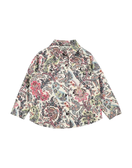 Женская джинсовая рубашка Etro, пейсли, слоновая кость