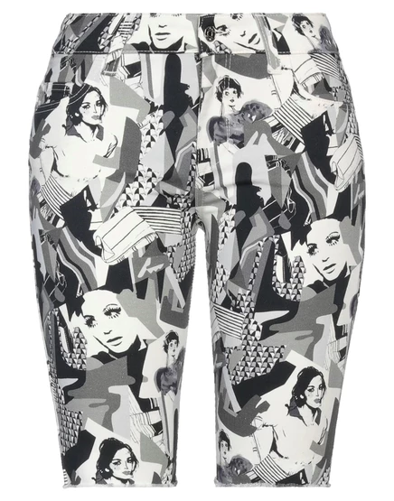Женские джинсовые шорты Liu Jo PAPERMAG, белые