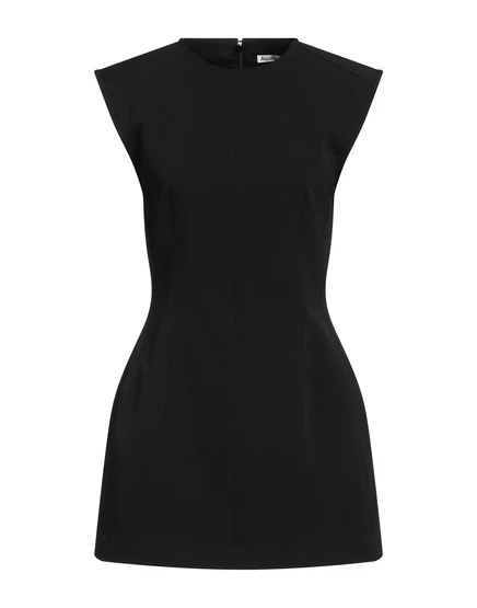 Женское мини-платье Acne Studios с клешевой юбкой, чёрное