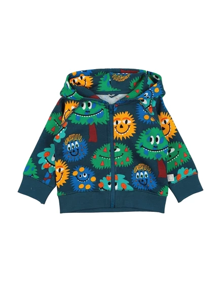 Детская толстовка Stella McCartney Kids с капюшоном, петрольная
