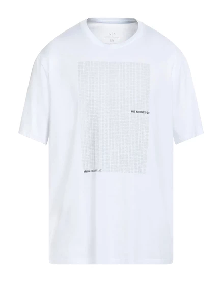 Мужская футболка Armani Exchange JADR из хлопка, белая