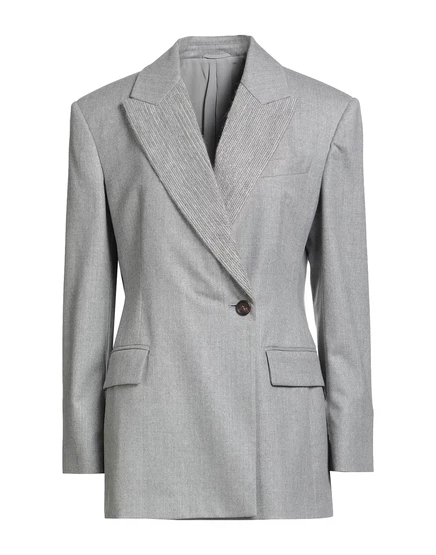 Женский пиджак Brunello Cucinelli Wonderwoman, серый