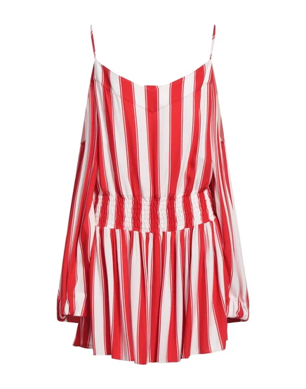 Женское короткое платье Balmain Wonderwoman, красное