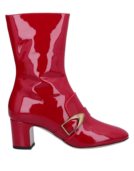 Женские ботильоны Pollini Papermag, лаковые, красные