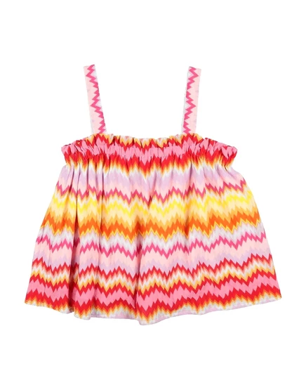 Детский топ MISSONI KIDS с металликом, розовый