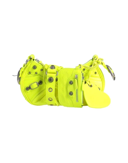 Женская сумка-хобо Balenciaga Lorenz_SP, лаймовая