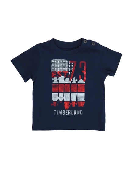 Мужская футболка Timberland BABY из хлопка, иссиня-чёрная