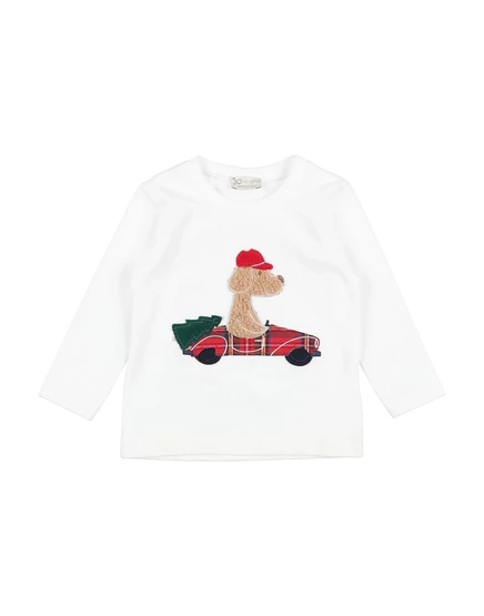 Мужская футболка J.O. Milano BABY с вышивкой, белая