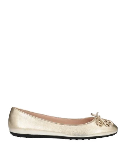 Женские балетки Tod's, платиновые