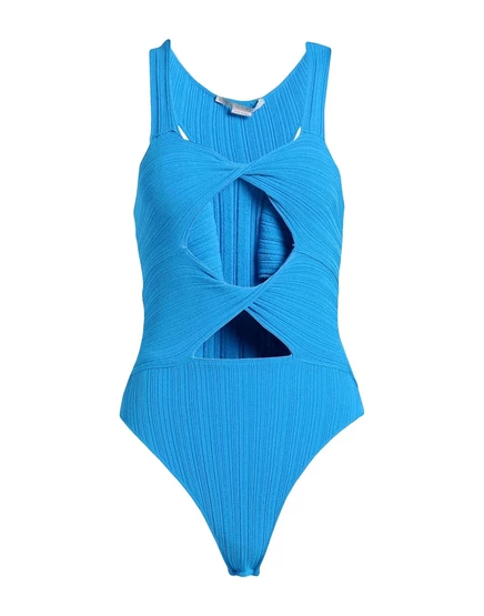 Женское боди Stella McCartney Papermag, лазурное