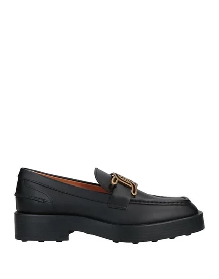 Женские мокасины Tod's, кожаные, черные