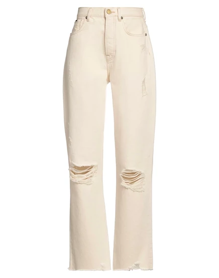 Женские джинсы Pepe Jeans Wonderwoman, цвета слоновой кости