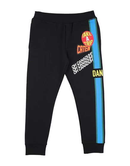 Детские брюки DSquared2, черные