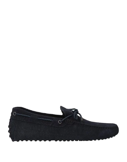 Мужские лоферы Tod's, замшевые, темно-синие