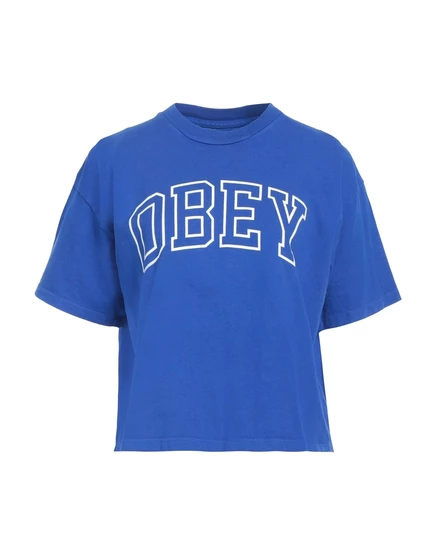 Женская футболка Obey Wonderwoman с принтом, голубая