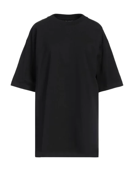 Женская футболка Balenciaga с кристаллами, черная