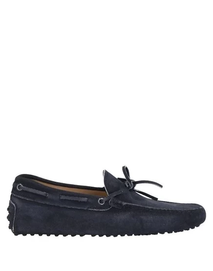 Мокасины Tod's, замшевые, иссиня-чёрные