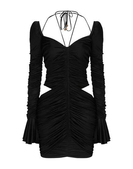 Женское короткое платье Blumarine PAPERMAG, чёрное