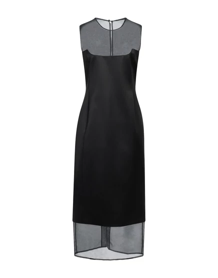 KHAITE Платье миди чёрный