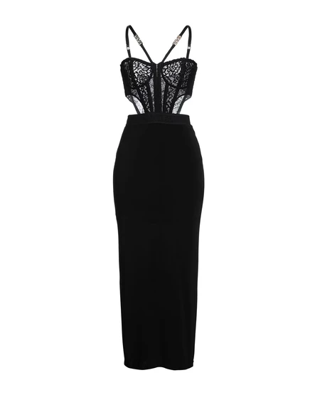 VERSACE JEANS COUTURE Длинные платья чёрный