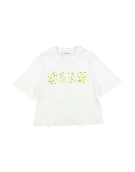 Детская футболка MSGM Junior, белая