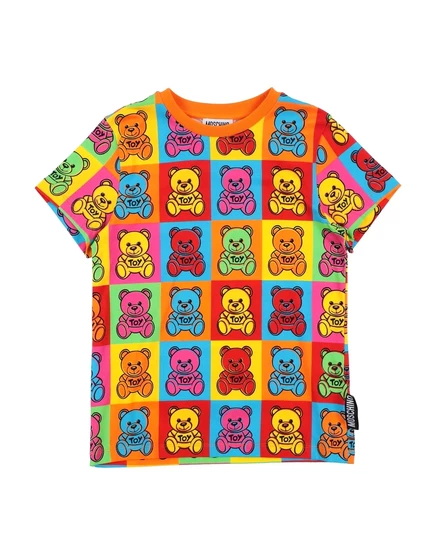 Унисекс футболка MOSCHINO teen promotion junior, оранжевая