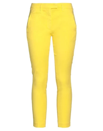 Женские брюки Dondup, зауженные, желтые