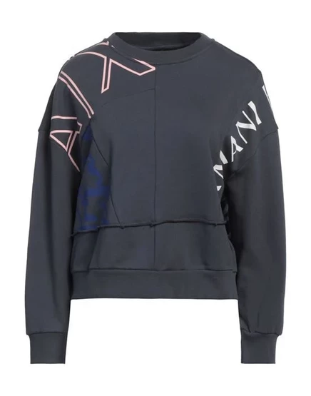 Женская толстовка Armani Exchange, свинцово-серая
