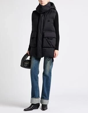 Женский пуховый жилет moncler, чёрный