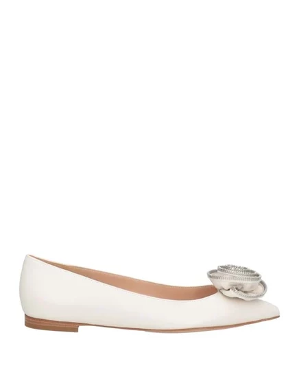 GIANVITO ROSSI Балетки белый