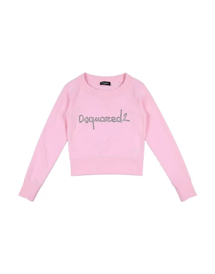 Женский свитшот DSquared2 JUNIOR флисовый, розовый