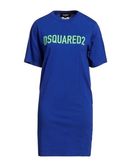Женское короткое платье DSquared2, синее