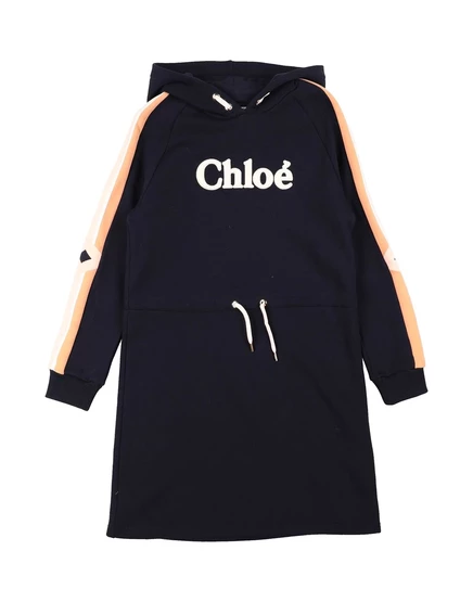 Детское платье Chloé Junior, темно-синее