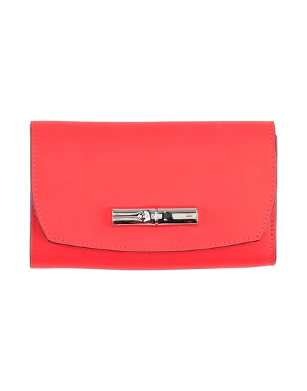 Женский кошелек Longchamp PAPERMAG кожаный, красный