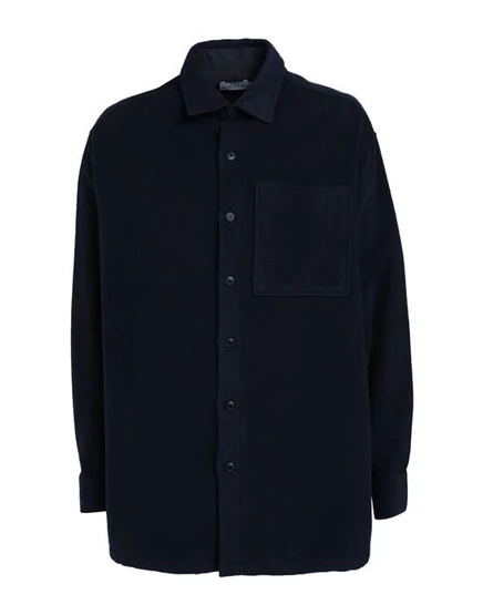 Рубашка Topman, фланель, тёмно-синяя
