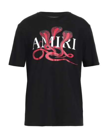 Мужская футболка Amiri с принтом, черная