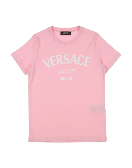 Детская футболка Versace Young, светло-розовая
