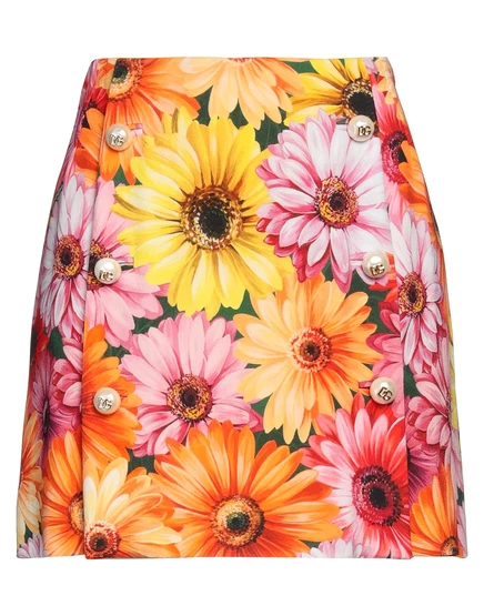 Женская мини-юбка Dolce & Gabbana, желтая