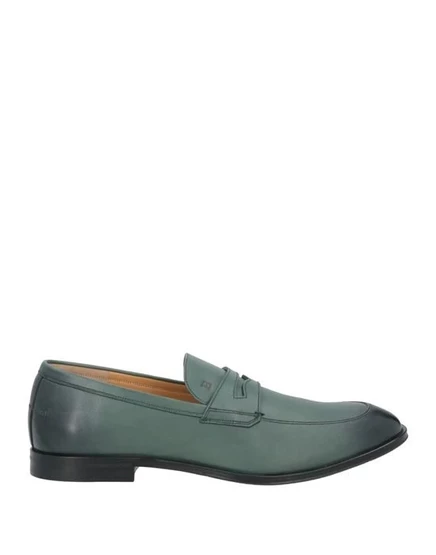 Мокасины Bally пенни-лоферы кожаные, шалфейно-зелёный