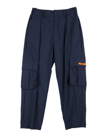 Детские брюки MISSONI KIDS шерстяные, иссиня-чёрные