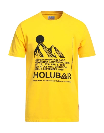 Мужская футболка Holubar с принтом, желтая