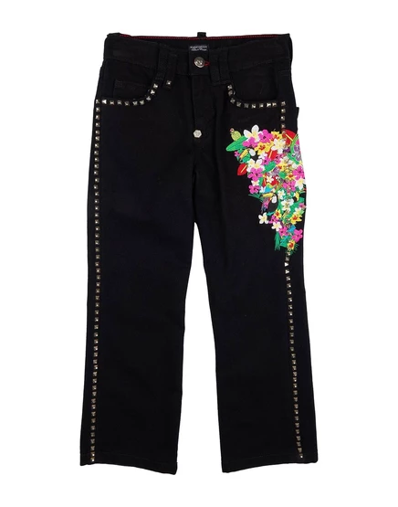 Женские джинсы Philipp Plein promotion kid, черные