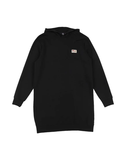 Женская толстовка Fila FILA JUNIOR флисовая с капюшоном, чёрная