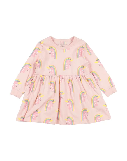 Детское платье Stella McCartney Kids, светло-розовое