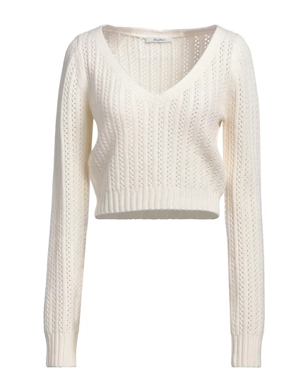 Женский свитер Max Mara PAPERMAG, укороченный, айвори
