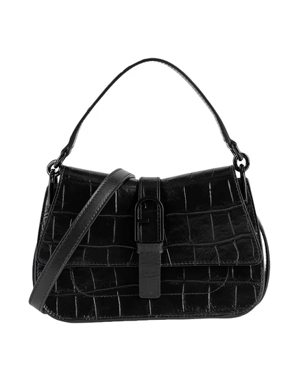 Женская сумка Furla Papermag кожаная, чёрная