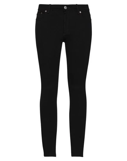 Женские джинсы Acne Studios, зауженные, чёрные