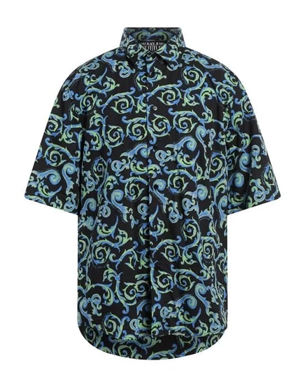 Рубашка Versace Jeans Couture, хлопок, зелёная